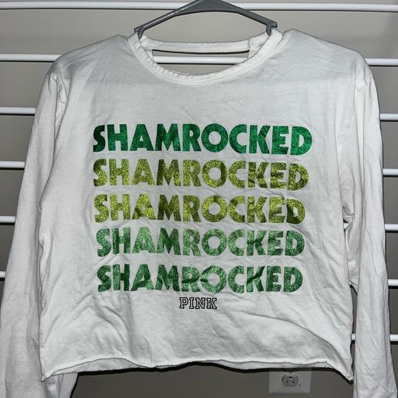 Victoria’s Secret shamrocked crop top - Picture 1 of 2